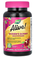 Alive! Women's Gummy Multivitamin (мультивитамины для женщин) 60 мармеладок (Nature's Way)