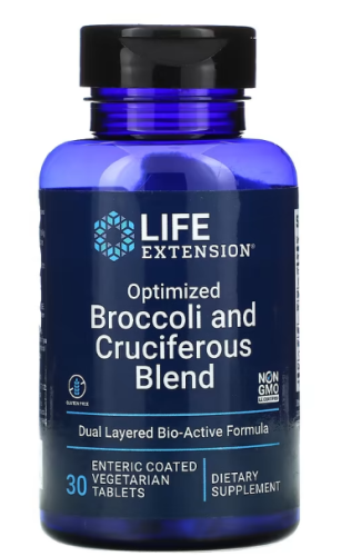 Optimized Broccoli and Cruciferous Blend (брокколи и крестоцветные) 30 таблеток (Life Extension) 