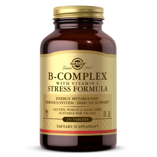 B-Complex with Vitamin C Stress Formula 250 таблеток (Solgar)