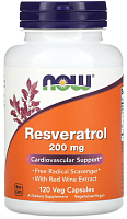 Natural Resveratrol (Натуральный Ресвератрол) 200 мг 120 капсул (Now Foods)