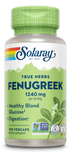 Fenugreek 1240 mg Seed (Пажитник 1240 мг семена) 100 вег капсул (Solaray)
