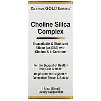 Choline Silica Complex (Холиновый и Кремниевый комплекс) 30 мл (California Gold Nutrition)
