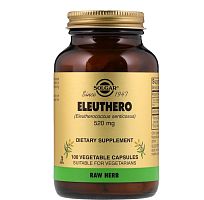 Eleuthero (Элеутерококк) 520 мг 100 капсул (Solgar)