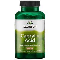 Caprylic Acid 600 mg (Каприловая кислота 600 мг) 60 мягких капсул (Swanson)