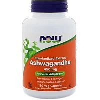Ashwagandha 450 мг (Ашваганда Экстракт) 180 вег капс (Now Foods)
