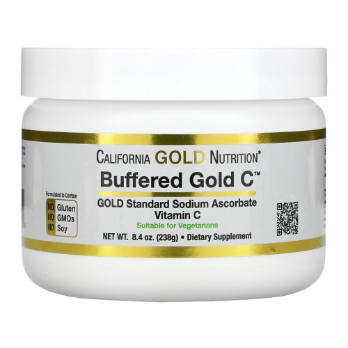 Buffered Gold C (некислый буферизованный витамин C в форме порошка) 238г (California Gold Nutrition)