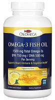 Omega-3 1500 мг EPA 750 мг / DHA 500 мг 180 рыбных желатиновых капсул (Oslomega)