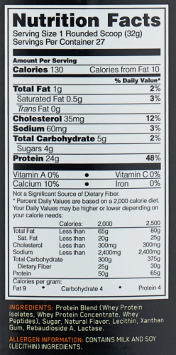 100% Whey Gold Standard Natural (Optimum Nutrition) 864 гр. фото 2