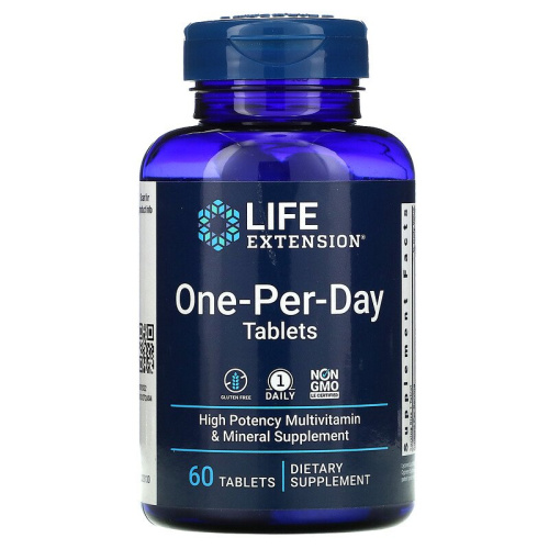 Мультивитамины One-Per-Day 60 таблеток (Life Extension)