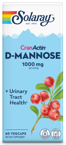 D-Mannose 1000 mg CranActin (D-манноза 1000 мг с экстрактом клюквы) 60 вег капс (Solaray) фото 6