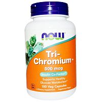 Tri-Chromium 500 мкг 180 капсул (Now Foods)