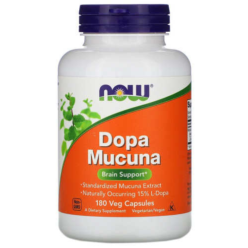 Dopa Mucuna 180 капсул (Now Foods)