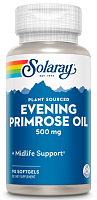 Evening Primrose Oil 500 mg срок до 07/2024 (Масло примулы вечерней 500 мг) 90 мяг капсул (Solaray)