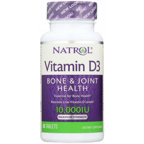 Vitamin D3 10000 МЕ 60 таблеток (Natrol) срок 08.22
