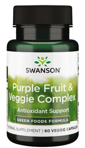 Purple Fruit & Veggie Complex (Фруктово-овощной комплекс антиоксидантов) 60 вег капсул (Swanson)