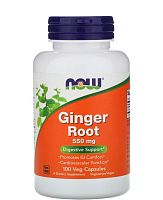 Ginger Root 550 мг (Корень Имбиря) 100 вег капсул (Now Foods)