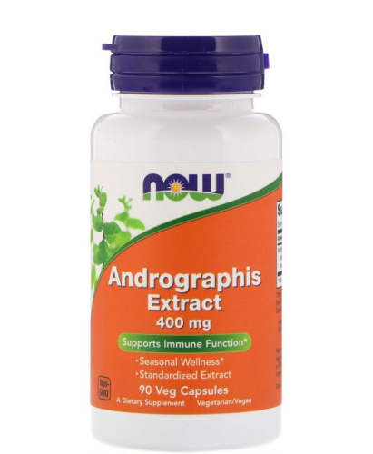 Andrographis Extract (Экстракт Андрографиса) 400 мг 90 вег капсул (Now Foods)