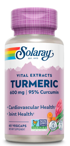 Turmeric Root Extract 600 mg (Экстракт из Корня Куркумы 600 мг) 60 вег капсул (Solaray)