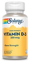 Vitamin D-3 250 mcg (10000 IU) Витамин Д-3 250 мкг (10000 МЕ) 60 вег капсул (Solaray)