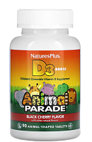 Animal Parade Vitamin D3 500 МЕ 90 таблеток вкус черешня (NaturesPlus)