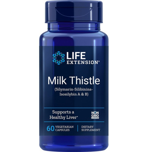 Milk Thistle 750 мг (Экстракт Расторопши) 60 вег капсул (Life Extension)