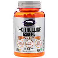 L-Citrulline 1200 мг (L-Цитруллин) 120 таблеток (Now Foods)