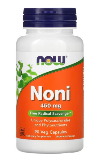 Noni 450 мг 90 капсул (NOW) срок 05.23