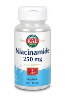 Niacinamide 250 мг (Ниацинамид) 100 таблеток (KAL)