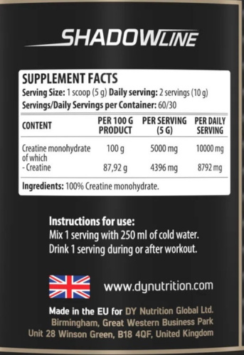 Creatine Monohydrate (Креатин моногидрат) 300 г (DY Nutrition) фото 2
