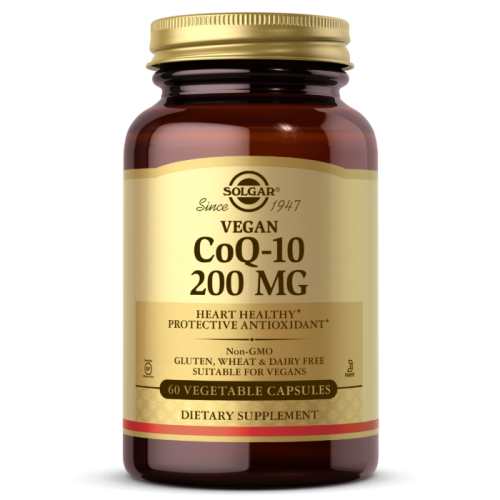 Vegan CoQ-10 200 мг (Веганский Коэнзим Q-10) 60 веган капсул (Solgar)