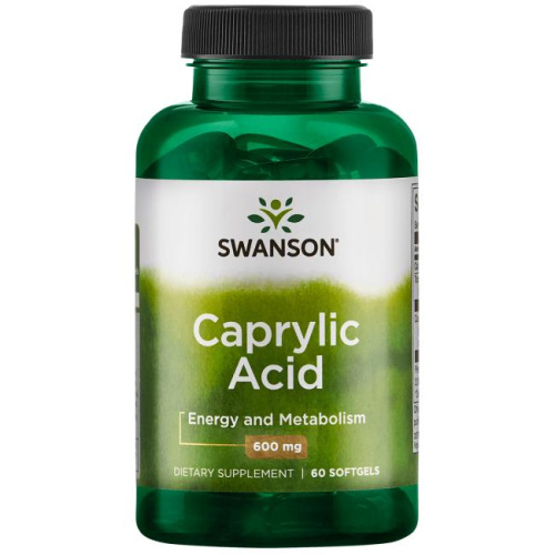 Caprylic Acid 600 mg (Каприловая кислота 600 мг) 60 мягких капсул (Swanson)