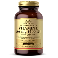 Vitamin E (Витамин E) Mixed Tocopherol 268 мг (400 IU) 100 мягких капсул (Solgar)