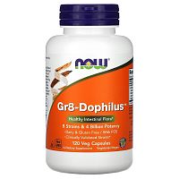 Пробиотик Gr8-Dophilus 120 вег капсул (Now Foods) Срок 04/2024