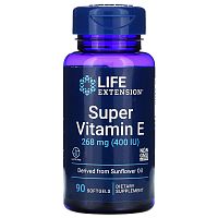 Super Vitamin E268 мг (400 IU) (Витамин E) 90 мягких капсул (Life Extension)