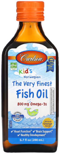 Kid's The Very Finest Fish Oil (самый лучший рыбий жир для детей) 800 мг 200 мл (Carlson) фото 2
