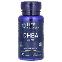 DHEA 25 мг 100 капсул (Life Extension).