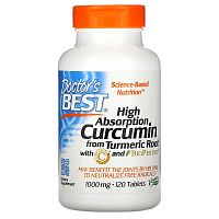 Curcumin High Absorption (Куркумин) 1000 мг 120 таблеток (Doctor`s Best)