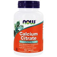 Calcium Citrate (Цитрат Кальция) 100 таблеток (Now Foods)