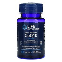 Super Ubiquinol CoQ10 50 мг with Enhanced Mitochondrial Support 100 капсул (Life Extension)