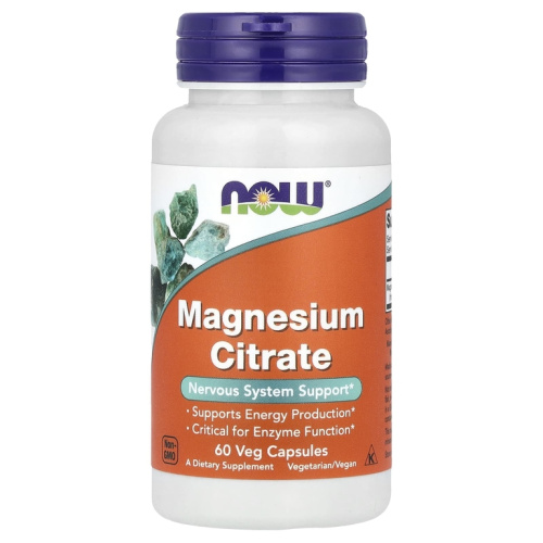 Magnesium Citrate (Цитрат магния) 60 вег капсул (Now Foods)