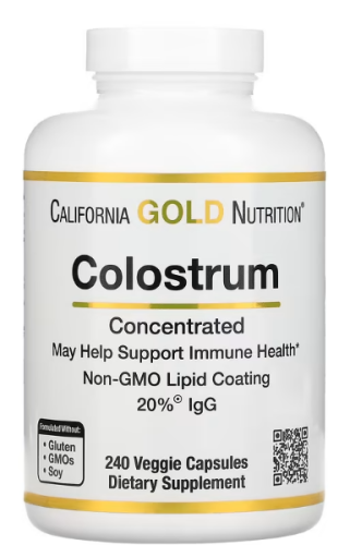 Colostrum (Молозиво) 240 вег капсул (California Gold Nutrition) срок 09/2025