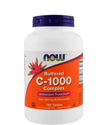 Buffered C-1000 Complex (Буферизованный витамин C) 180 табл (Now Foods)
