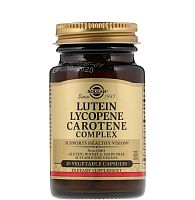 Lutein Lycopene Carotene Complex (Комплекс Лютеина Ликопина и Каротина) 30 капсул (Solgar)