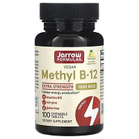 Methyl B-12 1000 mcg (Метил B-12 1000 мкг) 100 жев. таблеток (Jarrow Formulas)