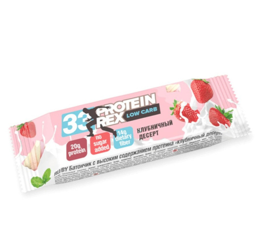 Батончик протеиновый LOW CARB 33% 60 гр (Protein Rex) Батончик протеиновый LOW CARB 33% 60 гр (Protein Rex)