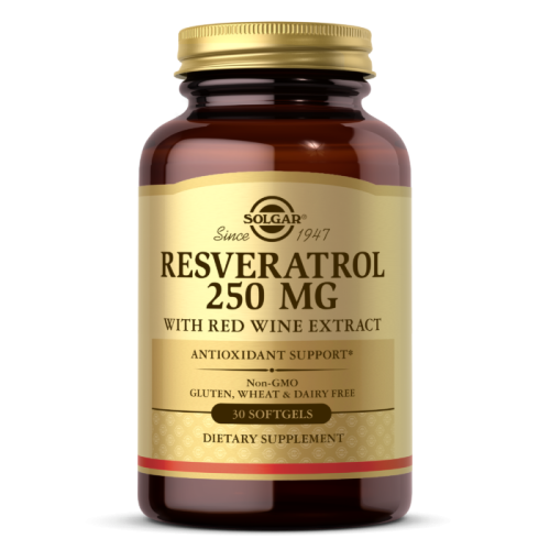 Resveratrol 250 мг (Ресвератрол) 30 капсул (Solgar)