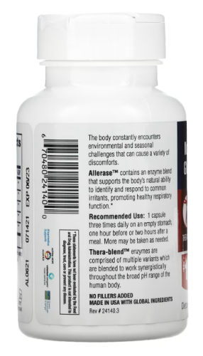 Allerase™ 60 capsules (Enzymedica) фото 7