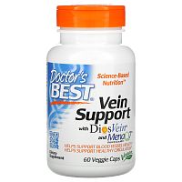 Vein Support with Dios Vein and MenaQ7 (Поддержка Вен) 60 вег капсул (Doctor`s Best)