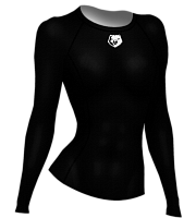 Рашгард Женский Regular Black (Длинный Рукав) (ORSO)