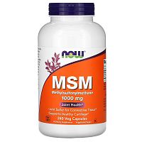 MSM 1000 мг (МСМ метил-сульфонил-метан) 240 вег капсул (Now Foods)